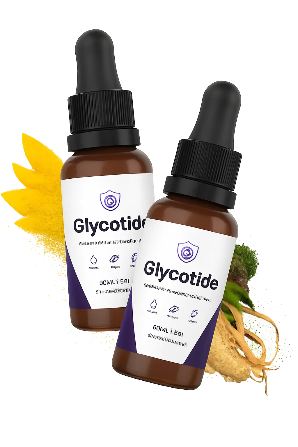 Glycotide liquid blood sugar support drops bottle